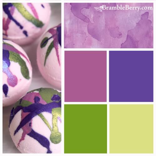 Berry's and Cream fragrance color palette