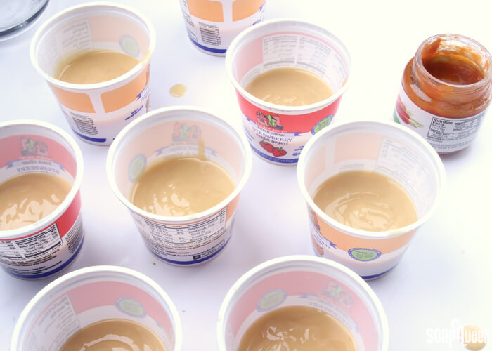 This Lard and Loofah Soap Recipe contains lard to give the soap a creamy lather. The light yellow color comes from natural carrot puree.