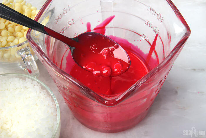 Neon Pink Lip Tint Tutorial /// Learn how to make lip tint using cocoa butter, beeswax and avocado oil.