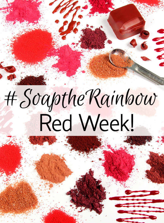 Share projects with the color red and use the tag #SoaptheRainbow to win a Bramble Berry gift certificate!