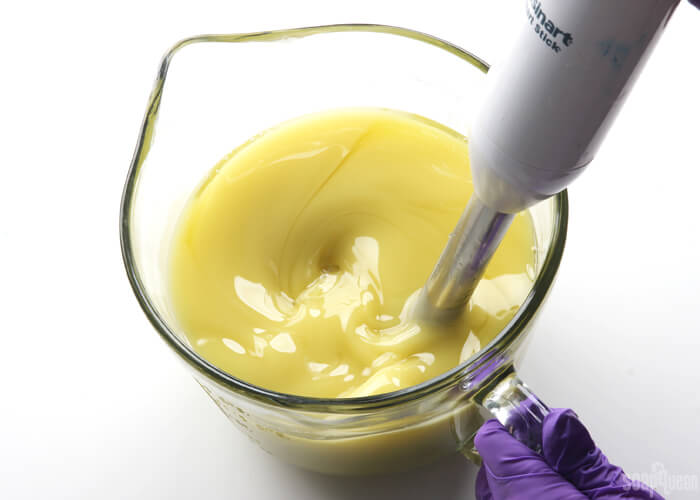 Simple Castile Cold Process Soap DIY // Learn how to make soap with 100% olive oil. Castile soap is extremely gentle and great for sensitive skin.