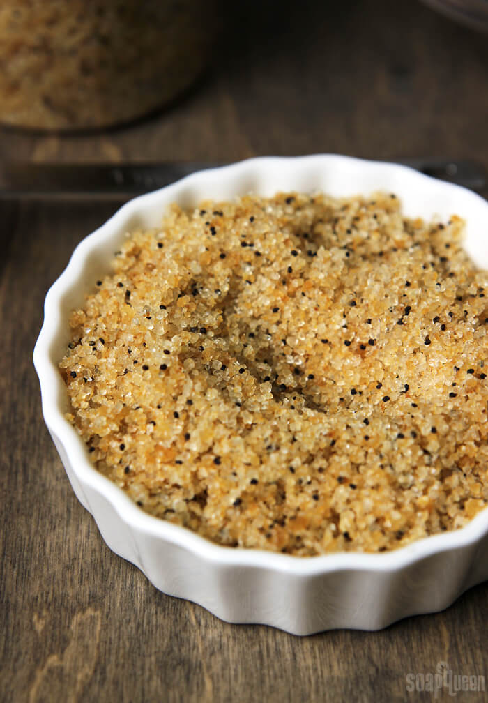 Orange Poppy Seed Salt Scrub Tutorial