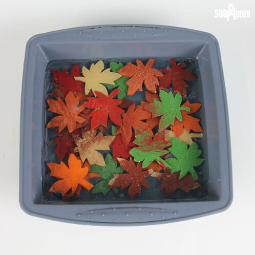 Soap leaves are embedded into bars to create gorgeous layers. Learn how to make them in this tutorial.