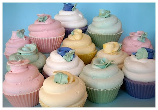 Cold process soap cupcakes