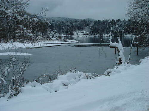 Lake is freezing Lake is freezing
