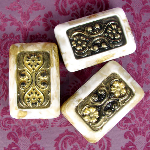 Melt and Pour soap made in a 3D soap mold