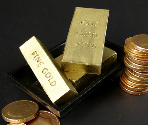 Melt and pour soap made to look like gold bars GoldBar3