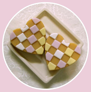 Checkered cookie soaps