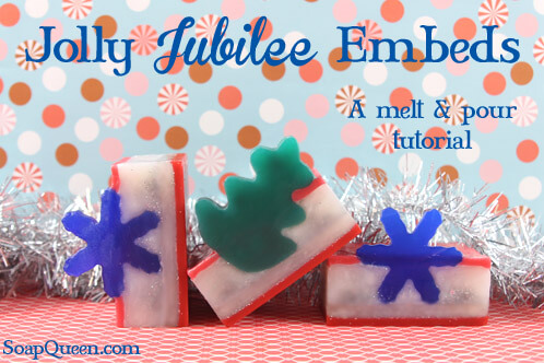 This Jolly Jubilee Embed Soap is the perfect gift and project for the holiday season!