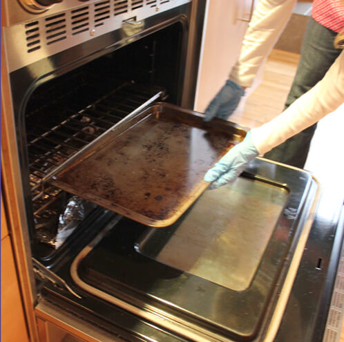 Cookie Sheet Into Oven