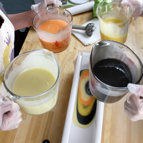 Faux funnel pouring!