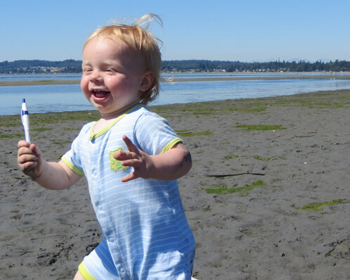 Running Down the Beach