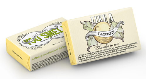 You Smell like a lemon soap.