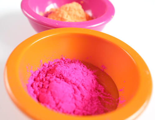 Pink and orange colorants