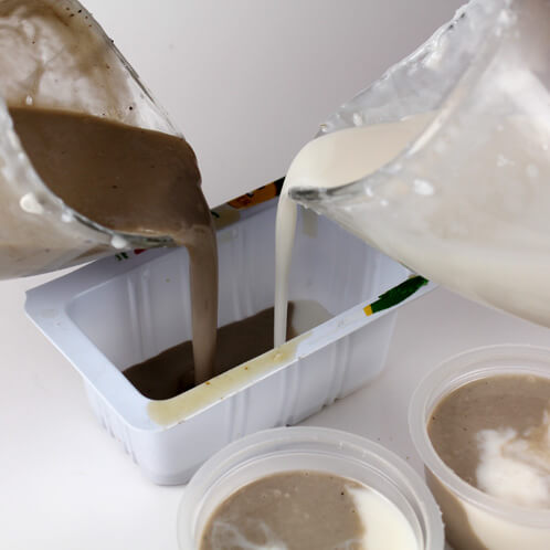 Pouring Soap Into Mold