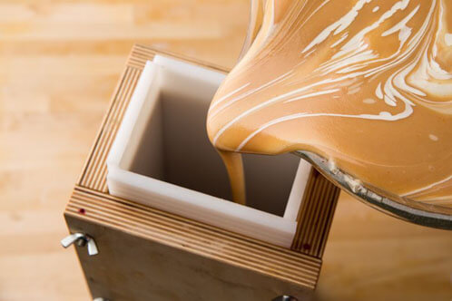 Image by Lara Ferroni Pumpkin soap going in - credit Lara Ferroni