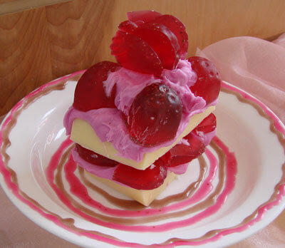 Strawberry shortcake soap