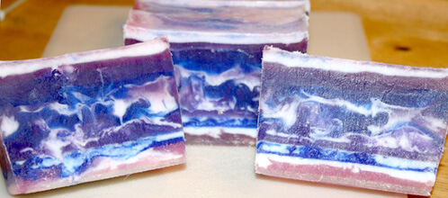 Swirled MP soap