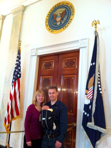 Jamisen, Anne-Marie and Chris at the White House