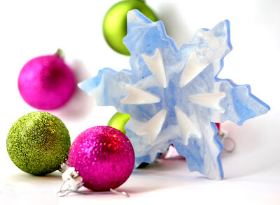 Learn how to create gorgeous snowflake soap!