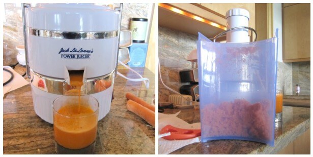 Prepping the carrots