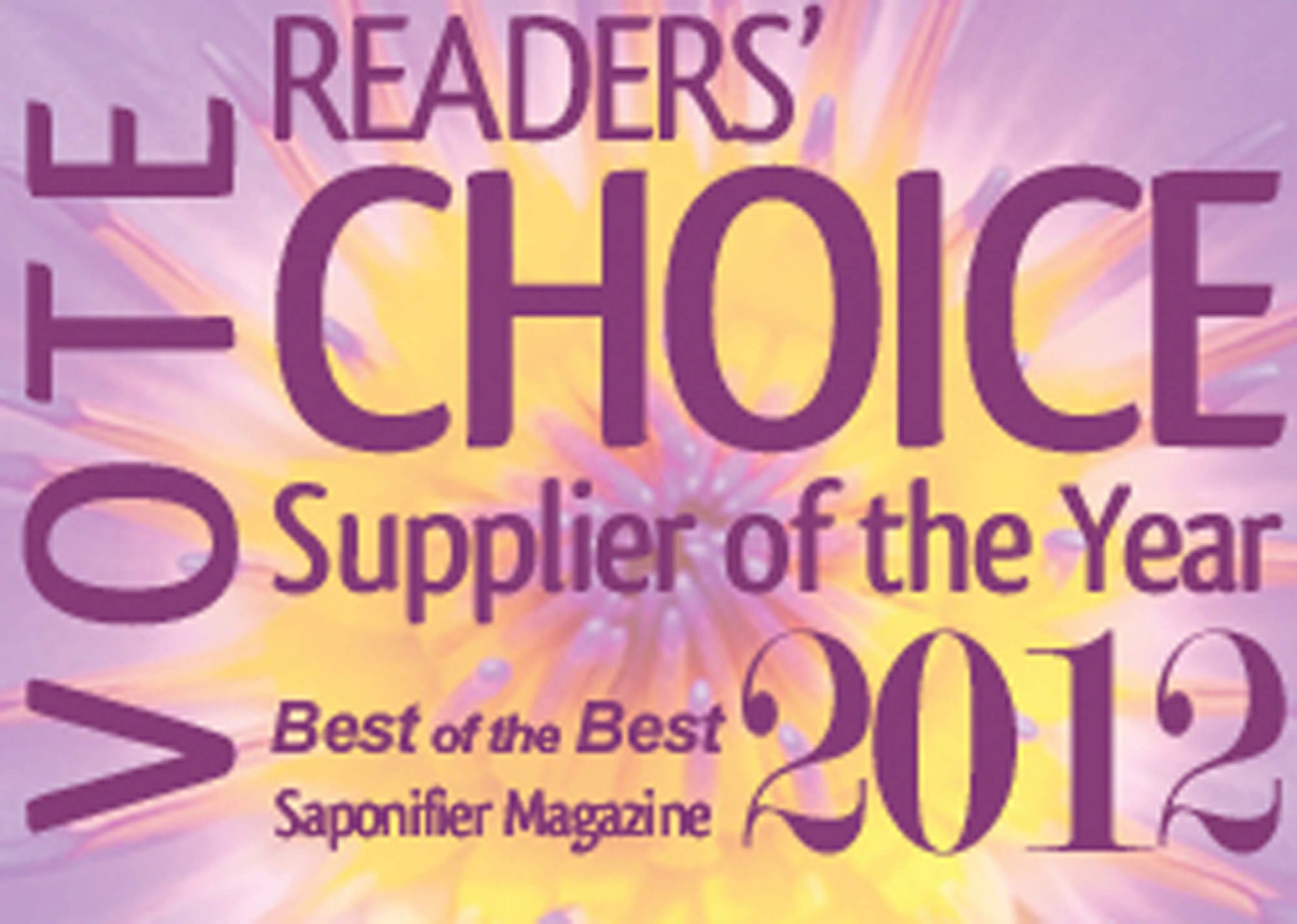 Vote for Saponifier Magazine's Supplier of the Year